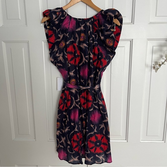 SALE!!Velvet by Graham and Spencer Multicolor Floral Dress NWT! Size M - Picture 3 of 5